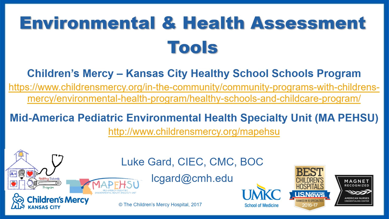 3 Environmental and Health Assessment Tools