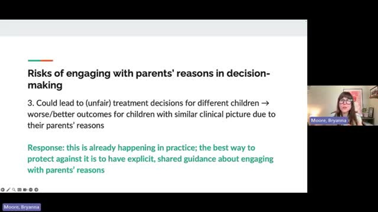 The Weight of Why From Wanting to Know Why to Responding Ethically to Parents Reasons