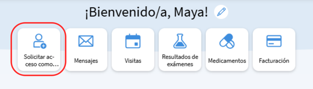 Solicitar acceso como apoderado para MyChart