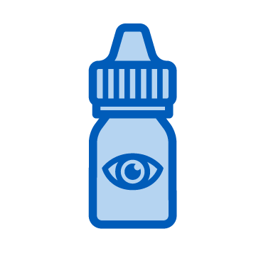 Icon of eye drops bottle.