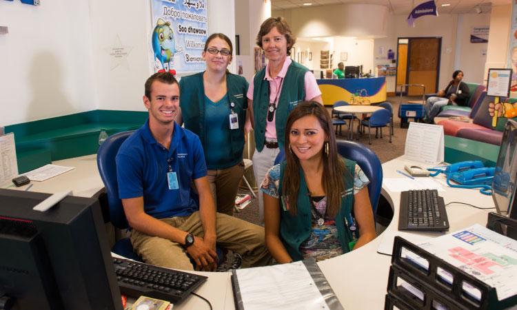 Volunteer as a high school student at Children's Mercy.
