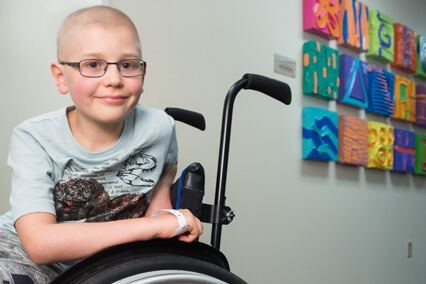 Children's Mercy patient Alex receives care in the Cancer Center.