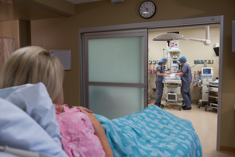 Mom stays close to baby if surgical care is needed after birth.