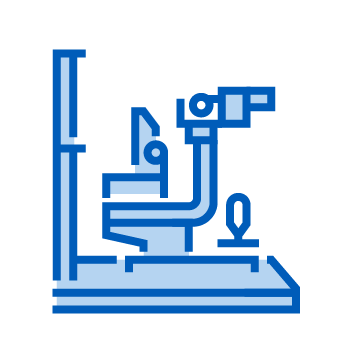 icon of a slit lamp.