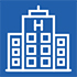 Icon of a hospital building